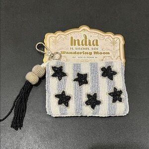 Wandering Moon | Stars Beaded Wallet